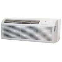 Klimaire 9000 BTU 11.3 EER PTHP Heat Pump with 3kW Auxilary Electric Heater Includes Wall Sleeve and Aluminum Grille - B06XNP87ZD